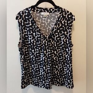 Calvin Klein Monochrome Patterned Blouse